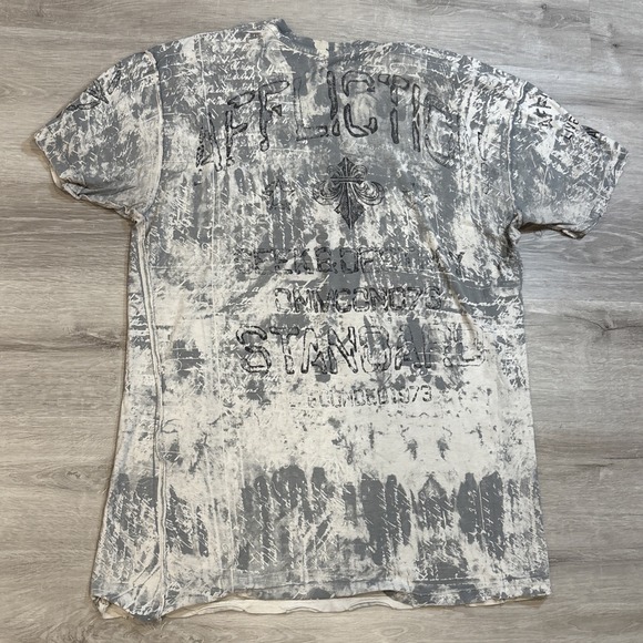 Vintage Y2K affliction reversible graphic t shirt -XXL - Picture 7 of 7